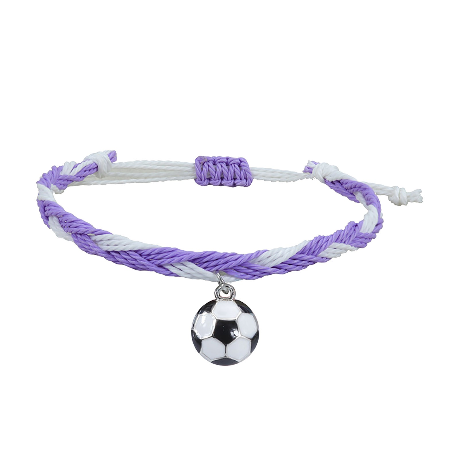 thumbnail image 2 of Pulseras de Fútbol Charm Favors Fútbol Negro Rojo Blanco Marrón Pulseras de Fútbol Cuentas Ajustable Inspirational for Teens Adults Sport Birthday Football Favors For, 2 of 2